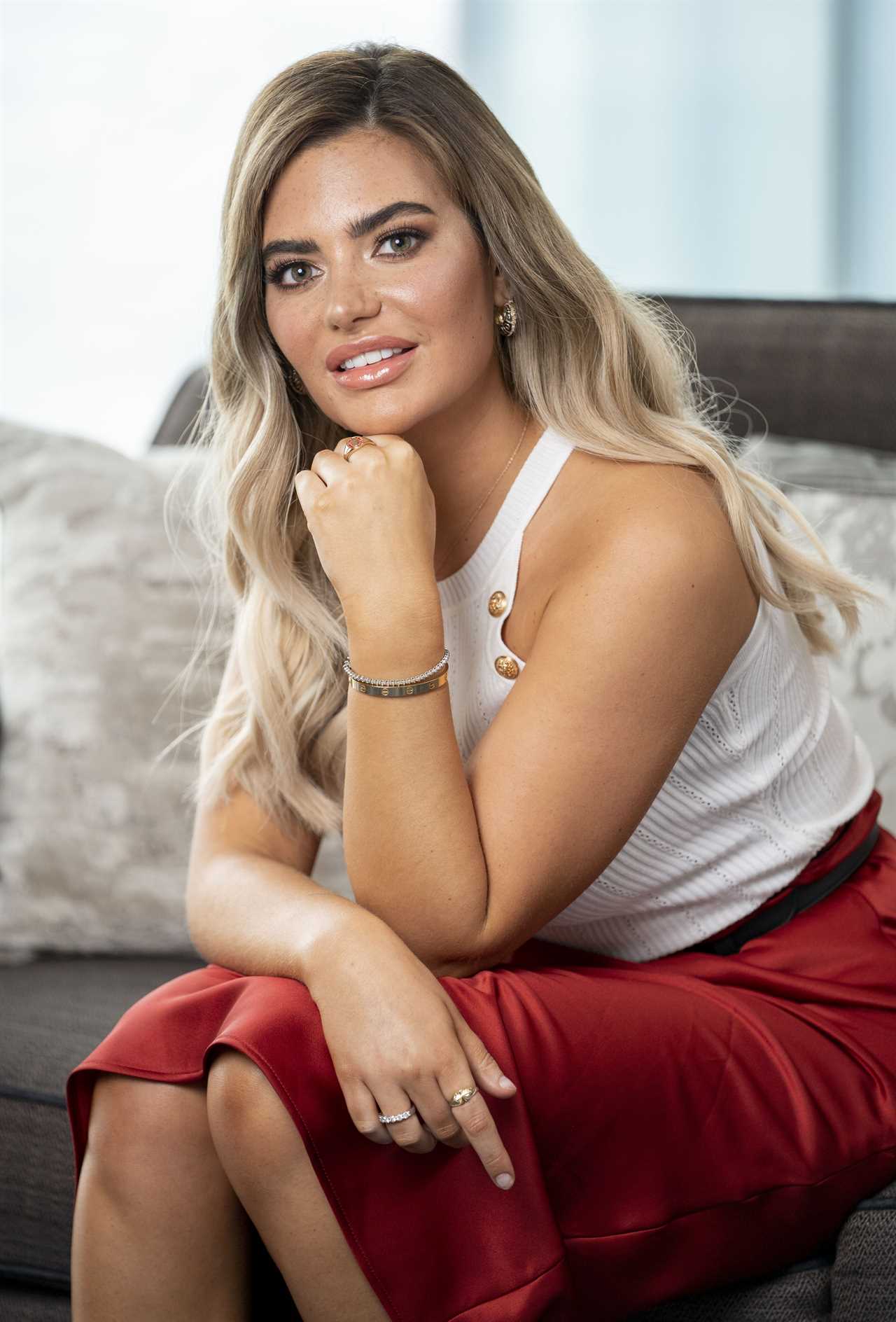 Megan Barton-Hanson sees a therapist once a week after being burgled and suffering a break-up since starring on Love Island