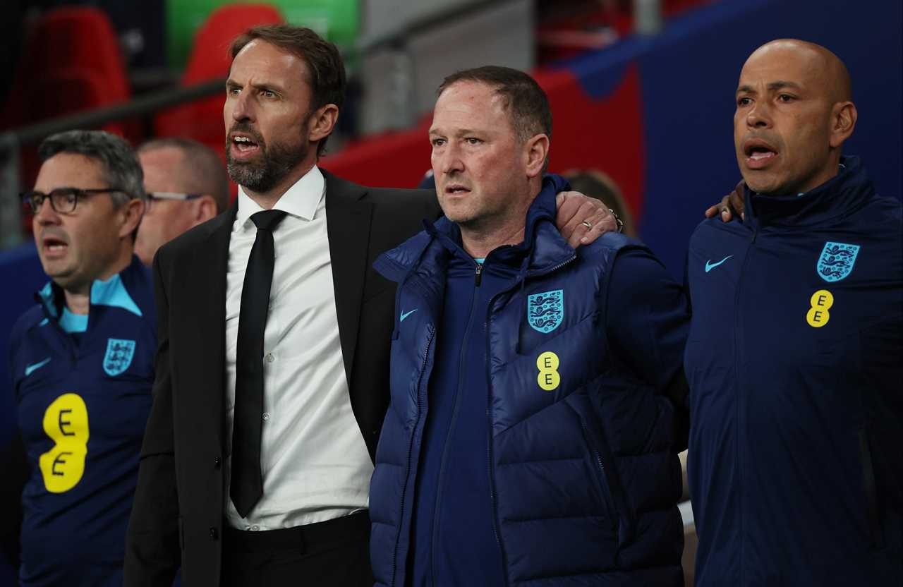 England fans sing God Save The King for the first time at Wembley as Kane and Co remember the Queen before Germany clash