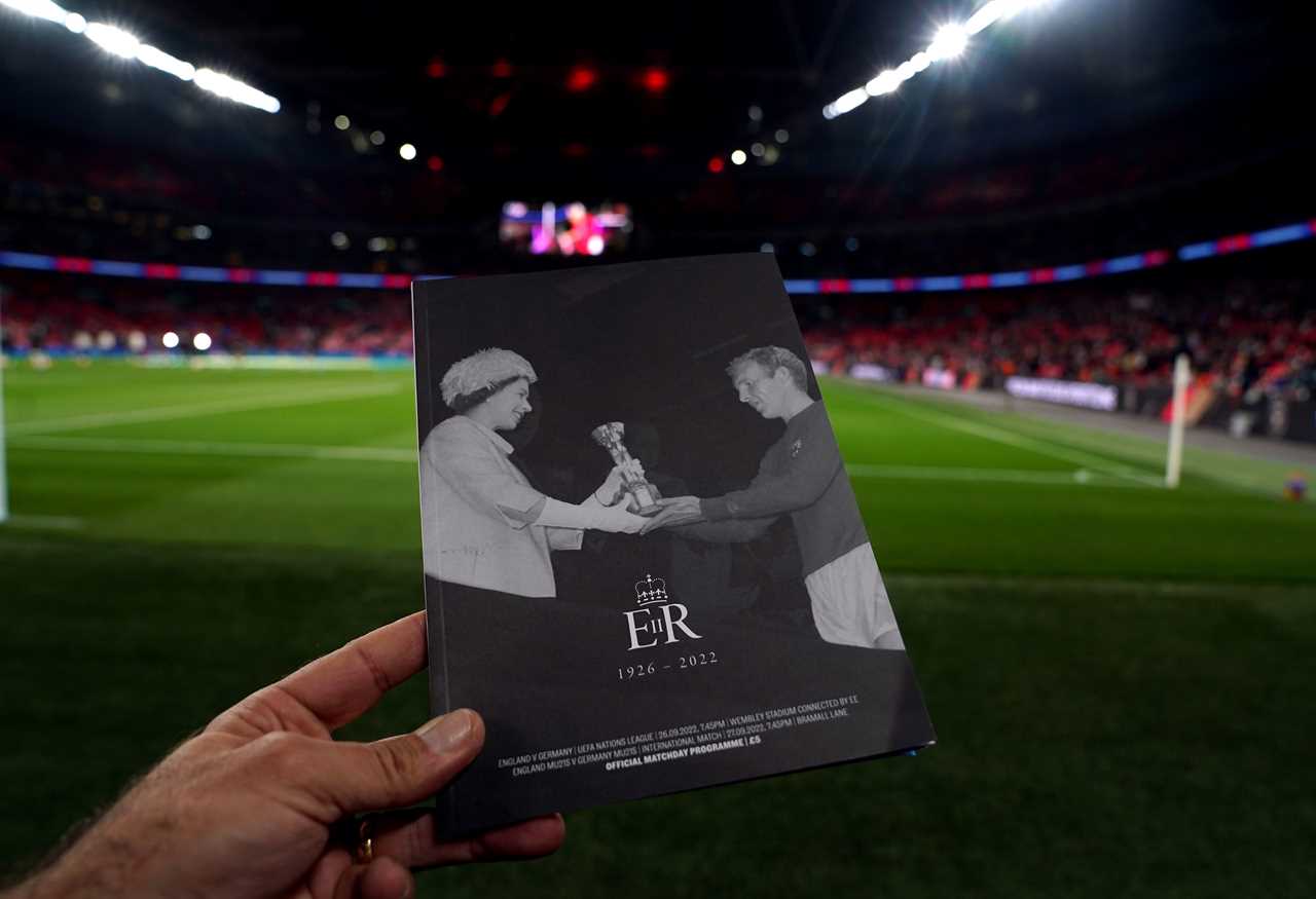 England fans sing God Save The King for the first time at Wembley as Kane and Co remember the Queen before Germany clash