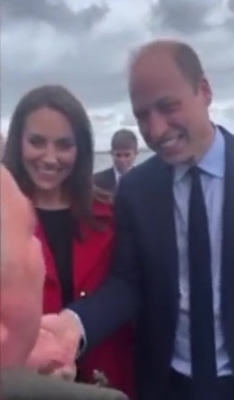 Prince William jokes he’s looking for a babysitter for his royal brood as he meets dedicated royal fan in Wales