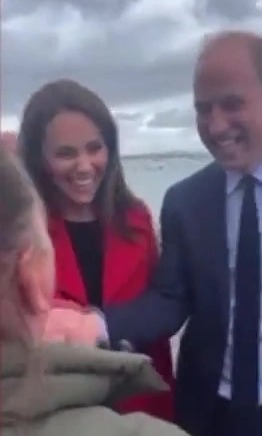 Prince William jokes he’s looking for a babysitter for his royal brood as he meets dedicated royal fan in Wales