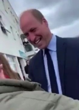 Prince William jokes he’s looking for a babysitter for his royal brood as he meets dedicated royal fan in Wales