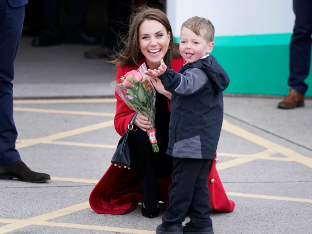 Prince William jokes he’s looking for a babysitter for his royal brood as he meets dedicated royal fan in Wales