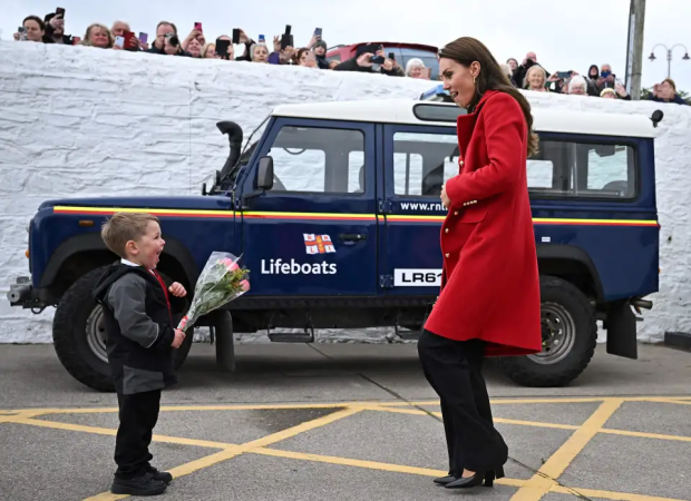 Prince William jokes he’s looking for a babysitter for his royal brood as he meets dedicated royal fan in Wales