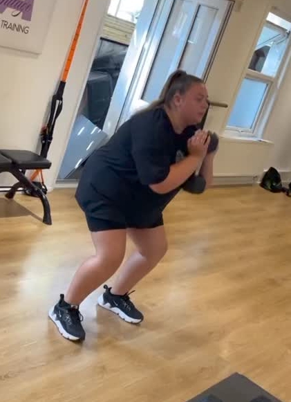 EastEnders star Clair Norris looks worlds away from character Bernadette as she does gym workout