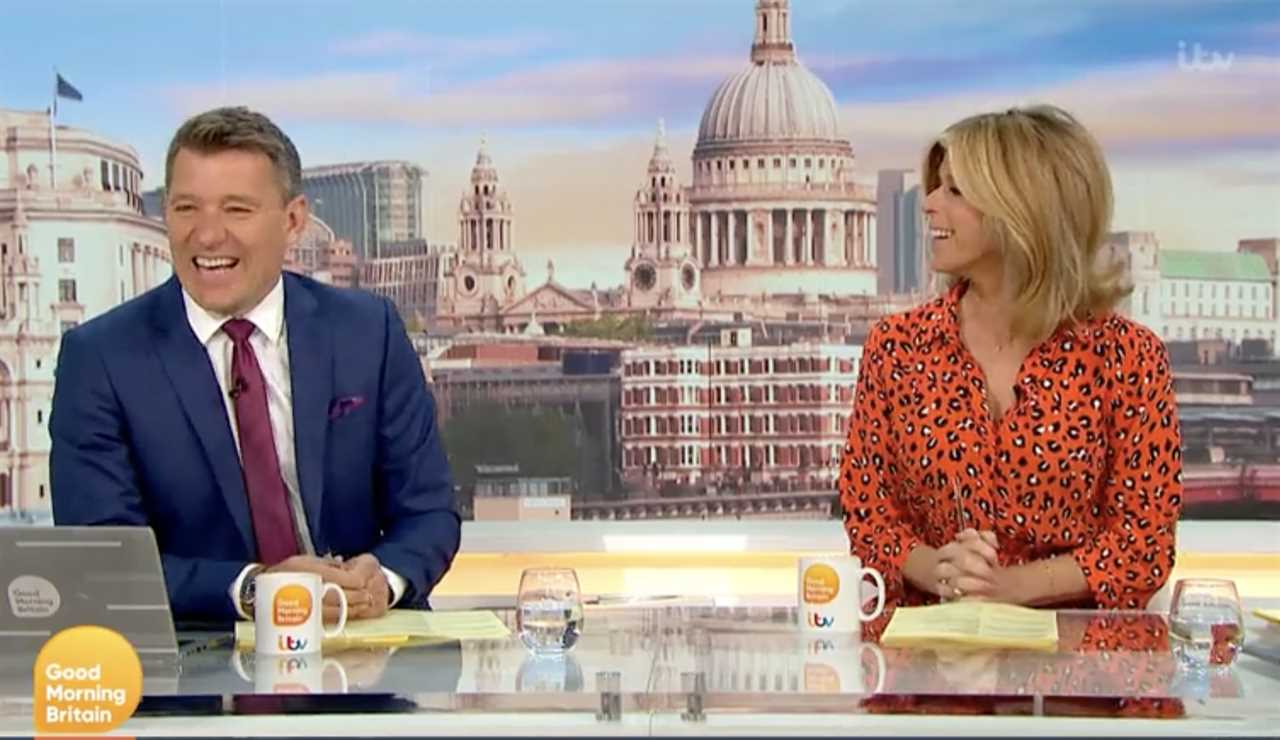 Good Morning Britain viewers shocked as Kate Garraway makes cheeky innuendo about her nights with Ben Shephard