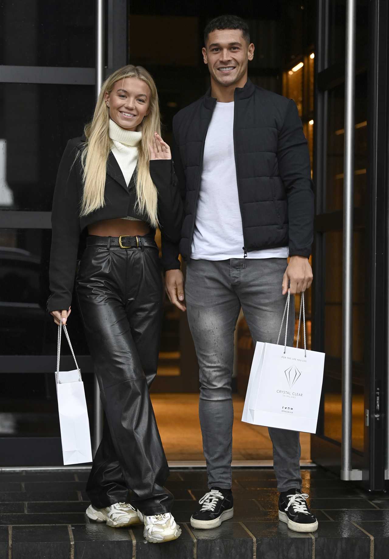 Love Island’s Ellie Brown and Kaz Crossley seen in rare make-up free snaps as they hit the shops