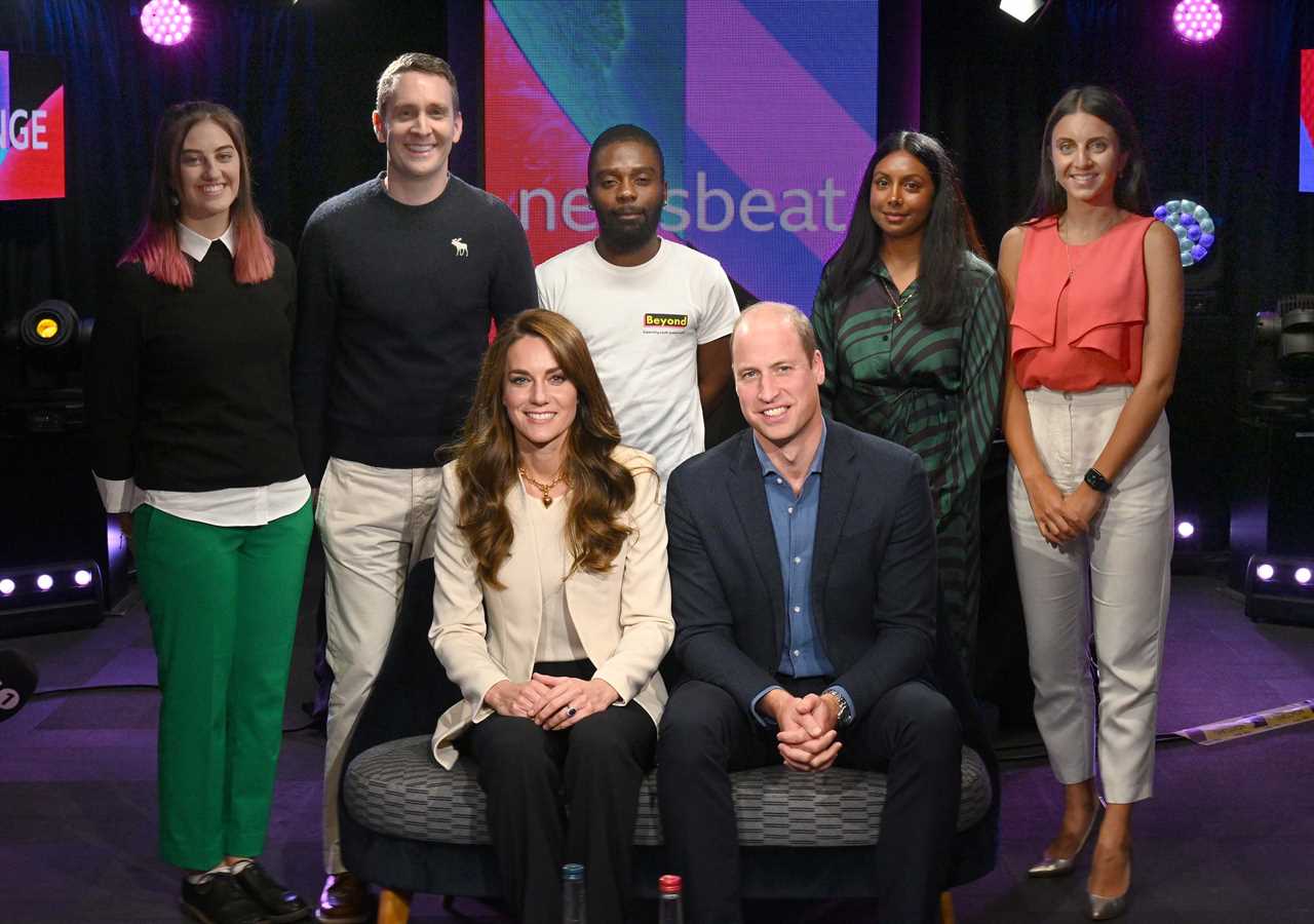 Prince William and Kate visit Radio 1’s Newsbeat to chat to youngsters about mental health