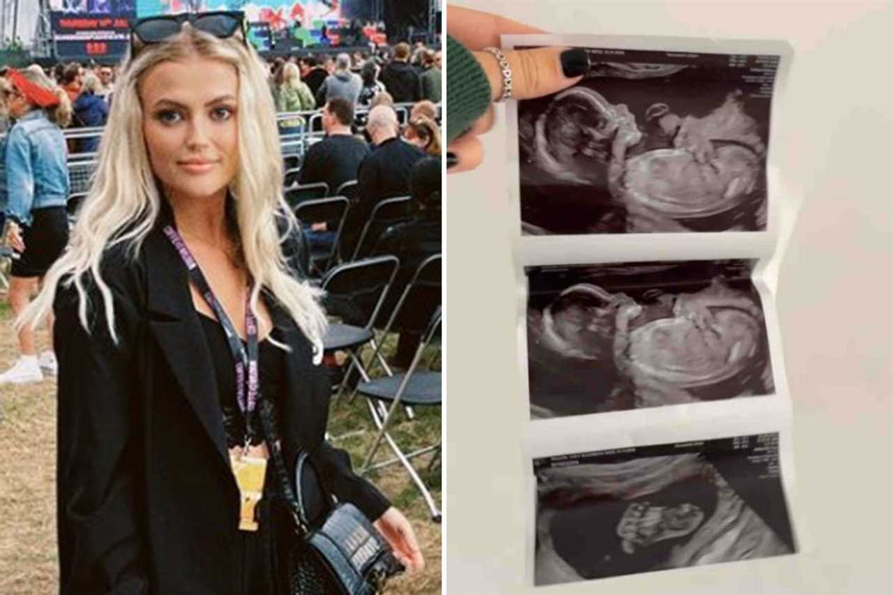 Pregnant Lucy Fallon screams with joy as she captures baby moving in her tummy