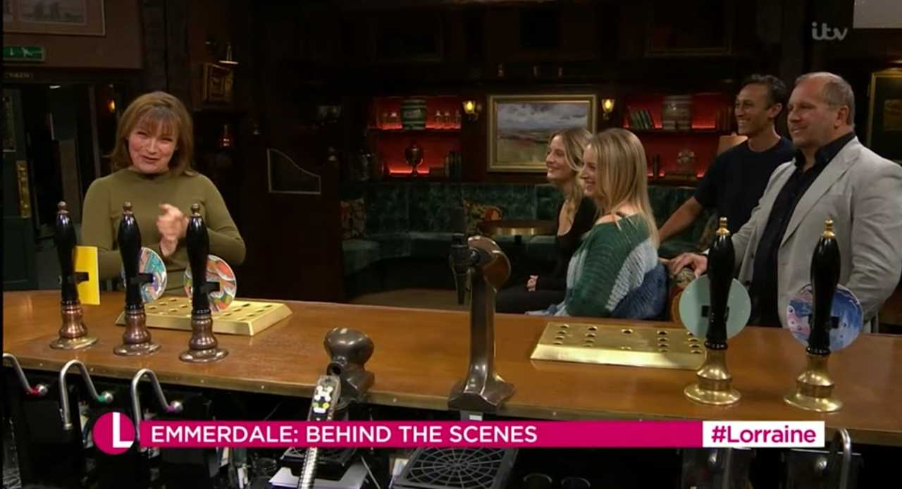 Lorraine reveals huge surprise about Emmerdale’s Woolpack pub on rare behind-the-scenes tour