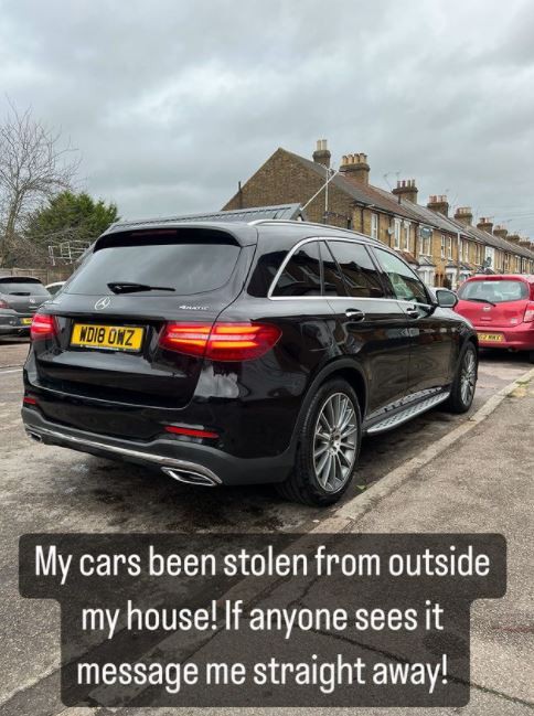 Towie’s Roman left horrified after his £40k car is stolen from outside his home