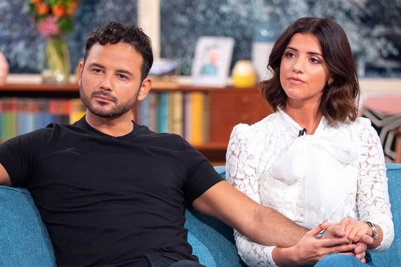 Engaged Ryan Thomas breaks cover with Lucy Mecklenburgh after cuddling and nuzzling neck of married EastEnders actress