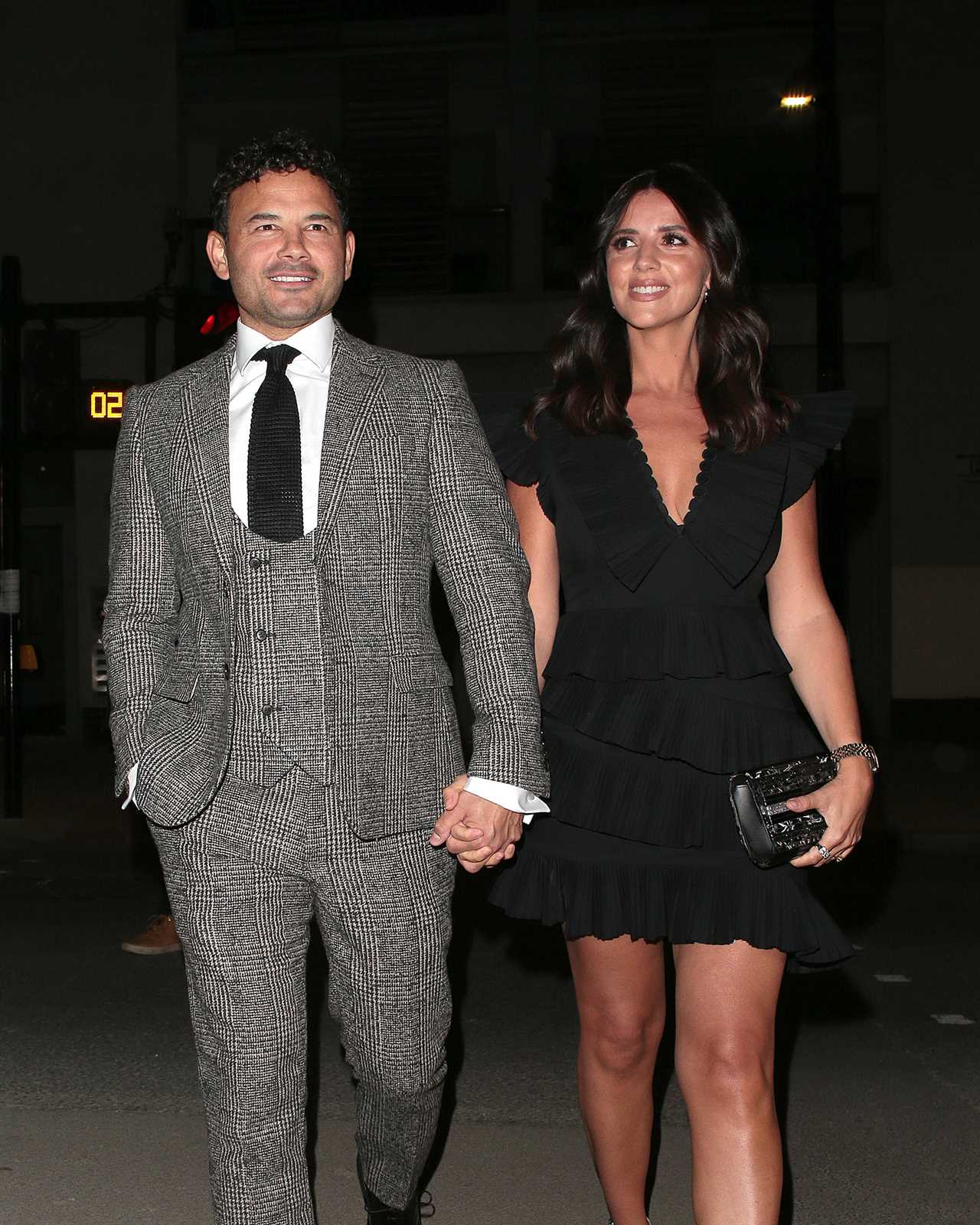 Engaged Ryan Thomas breaks cover with Lucy Mecklenburgh after cuddling and nuzzling neck of married EastEnders actress