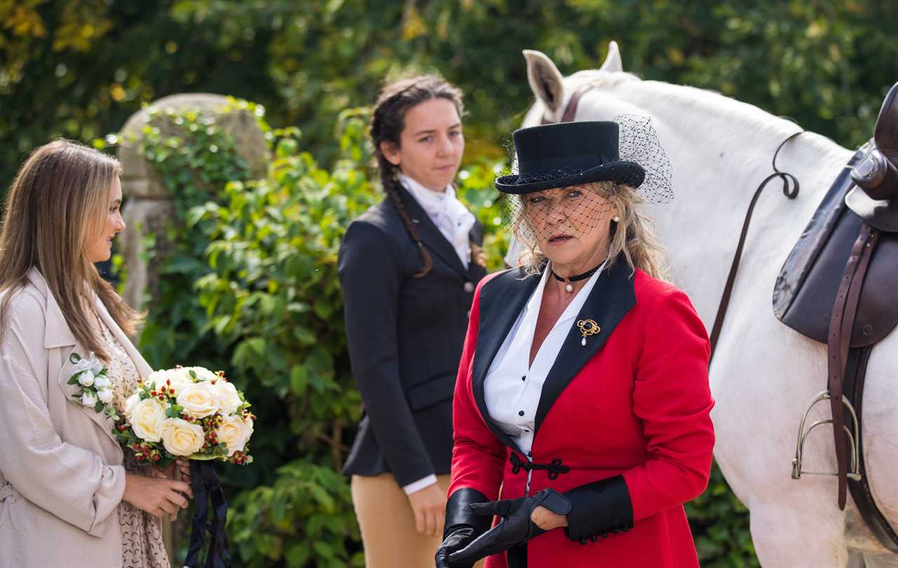 Emmerdale star Claire King suffers nasty face injury while filming Kim Tate wedding