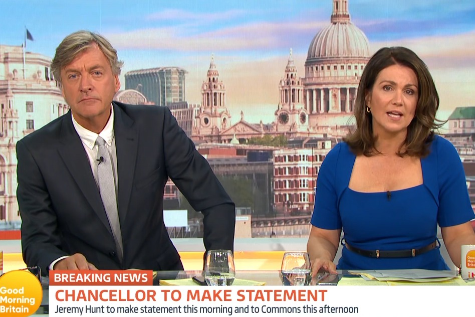 Richard Madeley squirms as Susanna Reid hails Martin Lewis ‘a hero’ on GMB after fans call for presenter shake-up