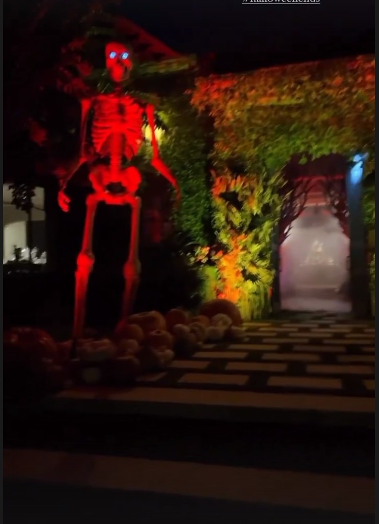 Inside Kourtney Kardashian’s spooky Halloween party featuring terrifying decor, desserts & massive theater screen