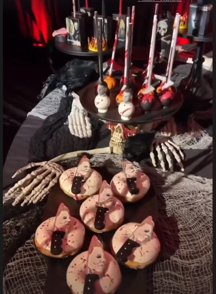 Inside Kourtney Kardashian’s spooky Halloween party featuring terrifying decor, desserts & massive theater screen