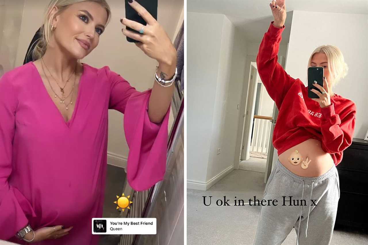 Pregnant Coronation Street star Lucy Fallon sparks rumours she’s engaged to footballer boyfriend