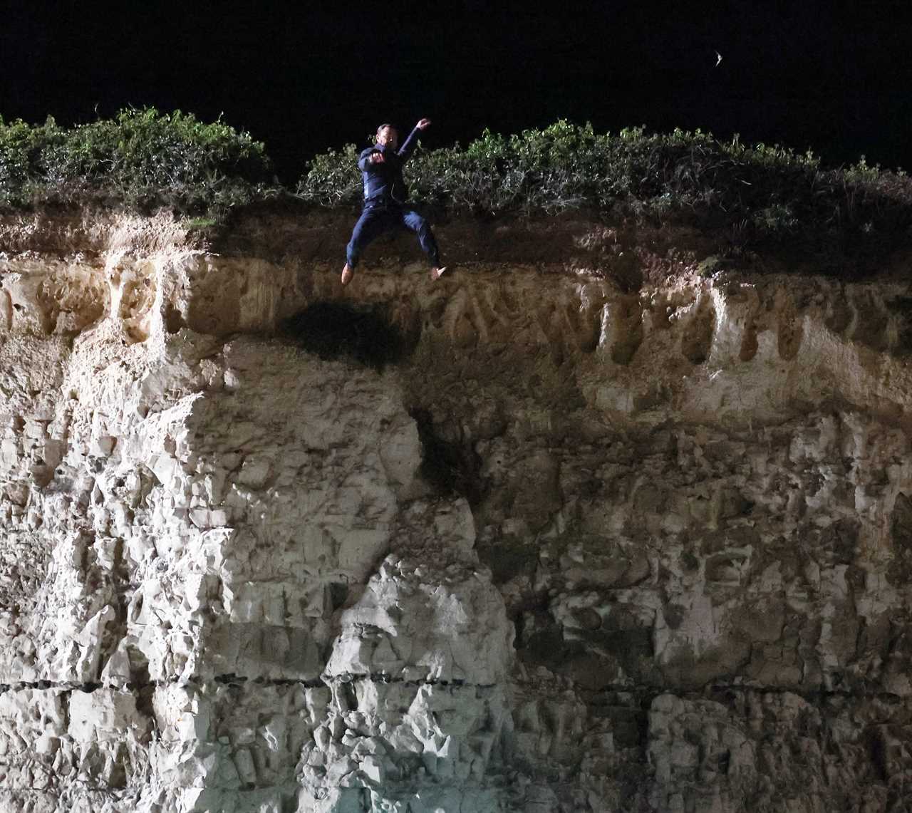 EastEnders’ Mick Carter jumps off a cliff as Danny Dyer films final explosive scenes after quitting