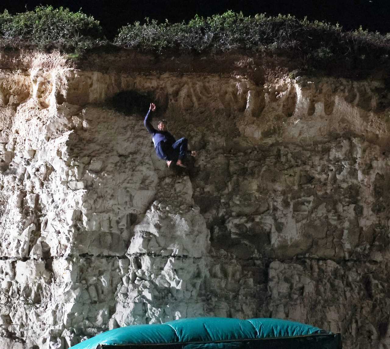 EastEnders’ Mick Carter jumps off a cliff as Danny Dyer films final explosive scenes after quitting