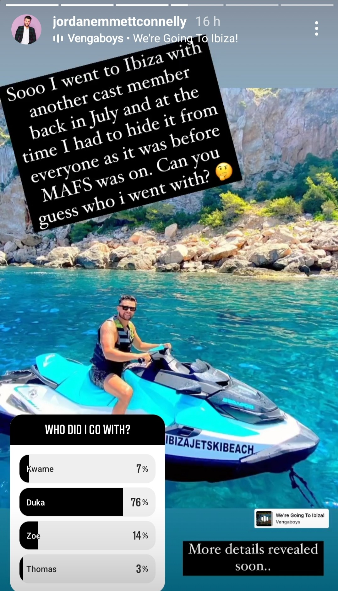 MAFS UK’s Jordan confesses he went on holiday with another cast member after revealing spit from Chanita