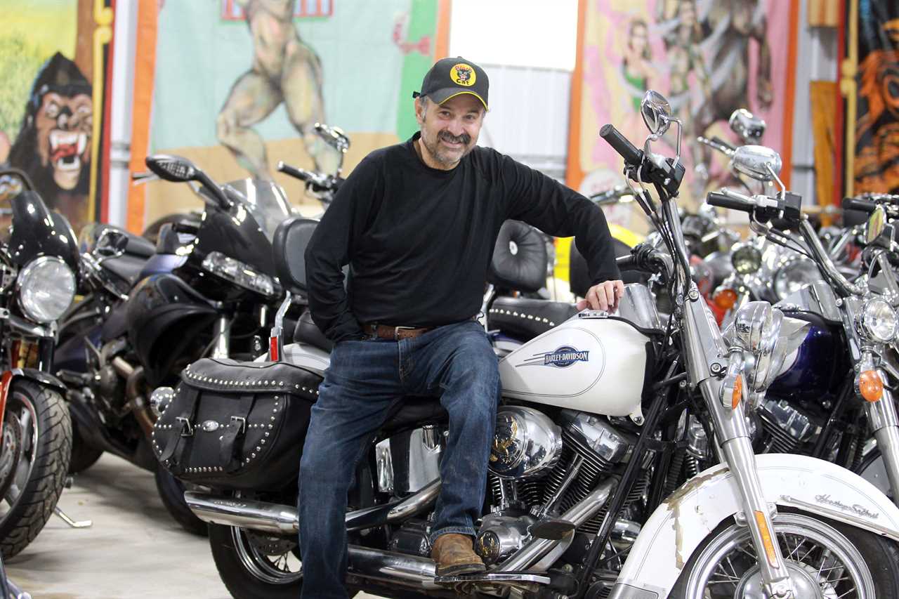 Inside American Pickers star Frank Fritz’s $6M fortune featuring 40 motorcycles as he fights for his life after stroke