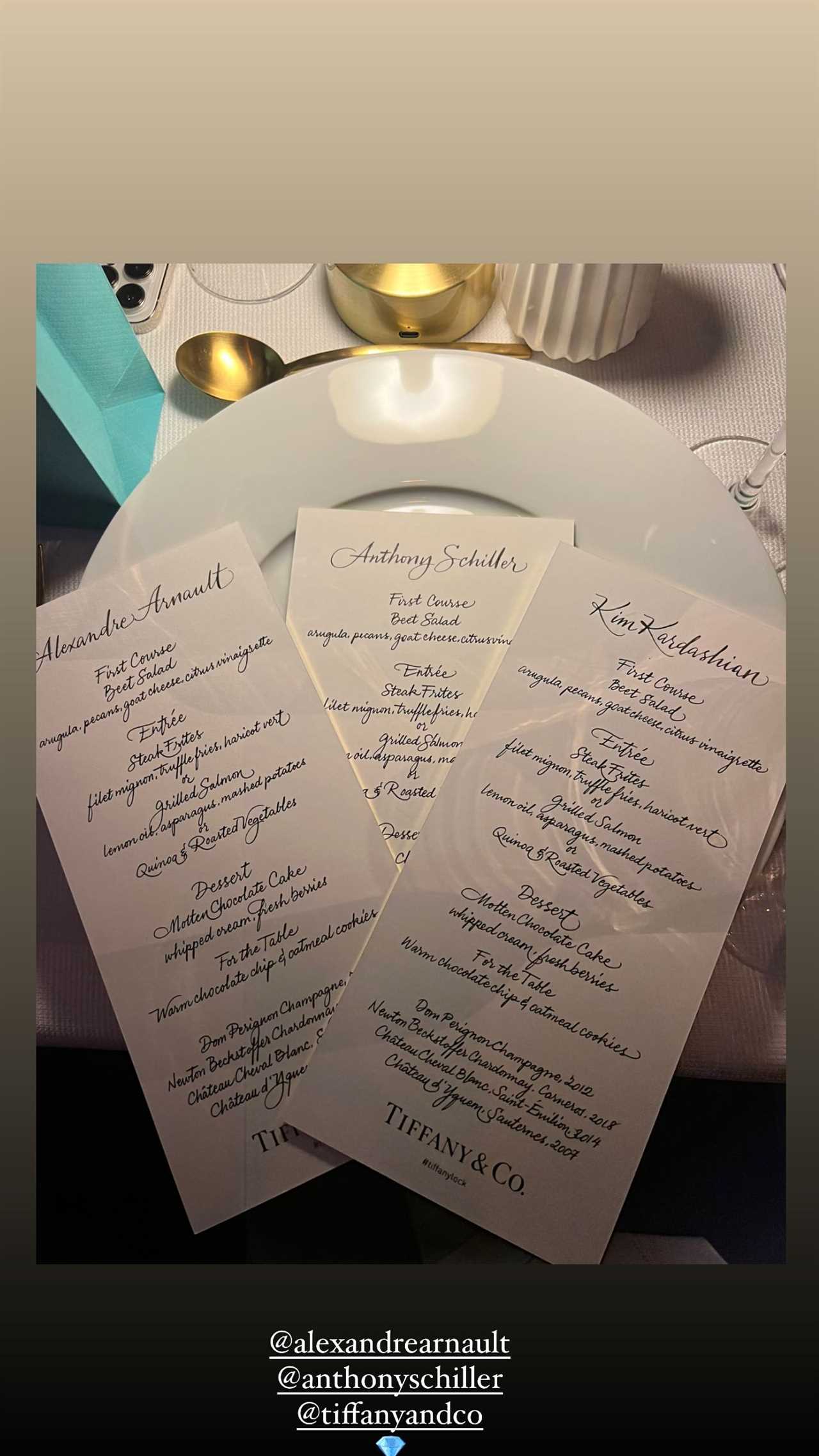 Kim Kardashian reveals private dinner’s menu including chocolate cake & steak after she’s accused of ‘pretending’ to eat