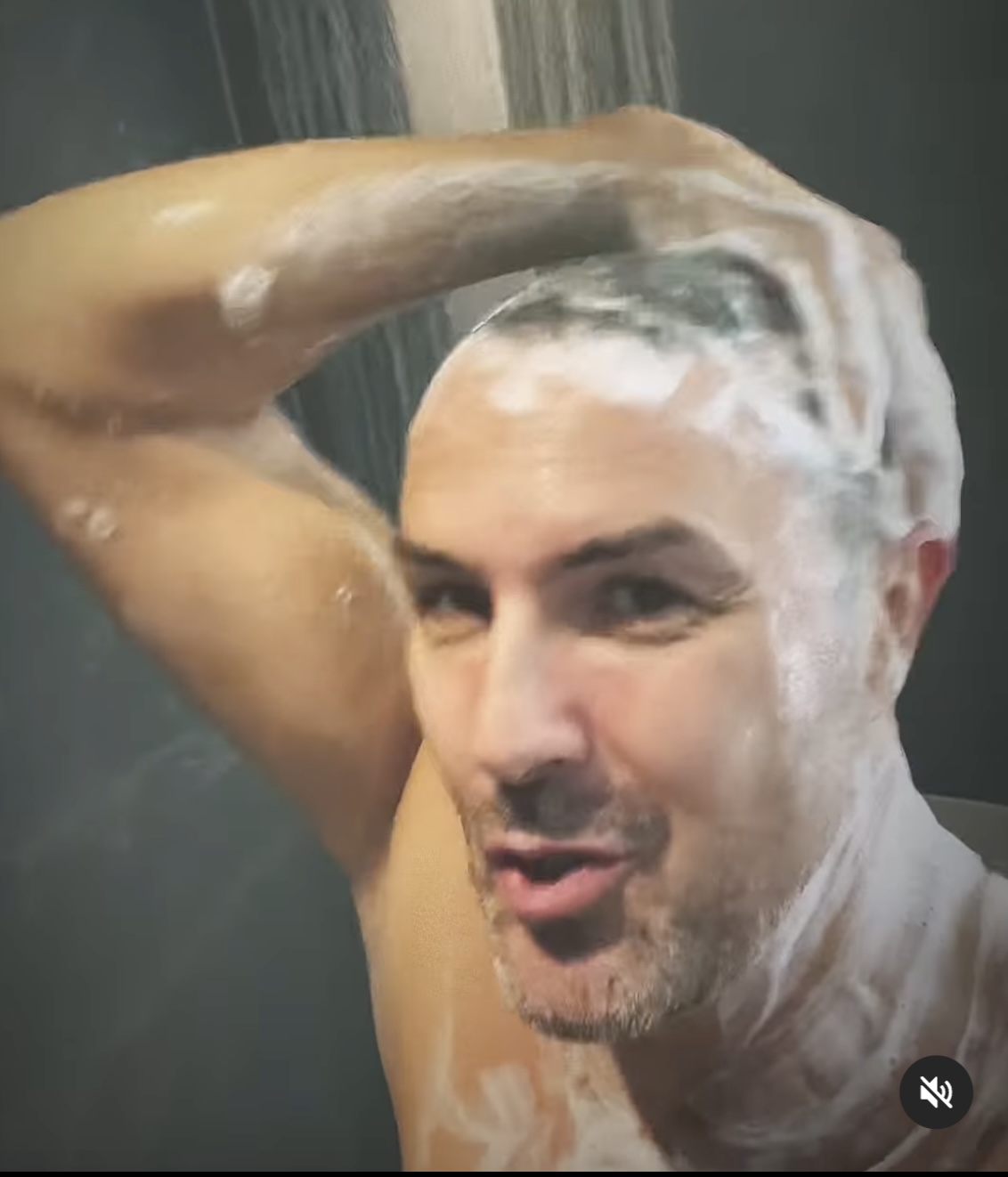 Paddy McGuinness strips completely naked to reveal Top Gear news in the shower