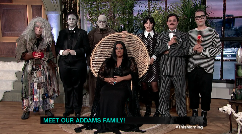 Phillip Schofield and Holly Willoughby almost unrecognisable as This Morning cast transform into The Addams family