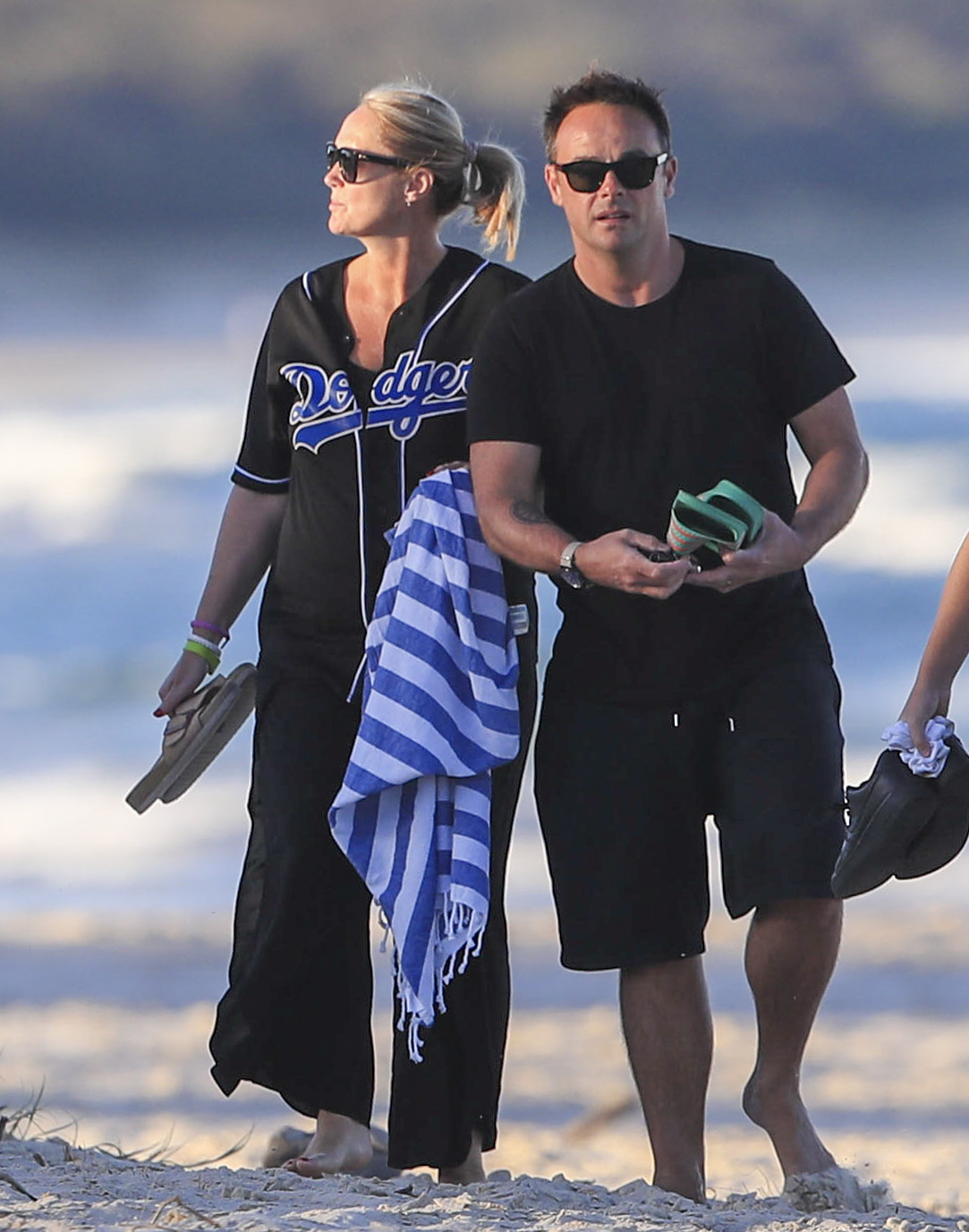 I’m A Celebrity’s Ant McPartlin looks loved up with wife Anne-Marie on beach day before show launch