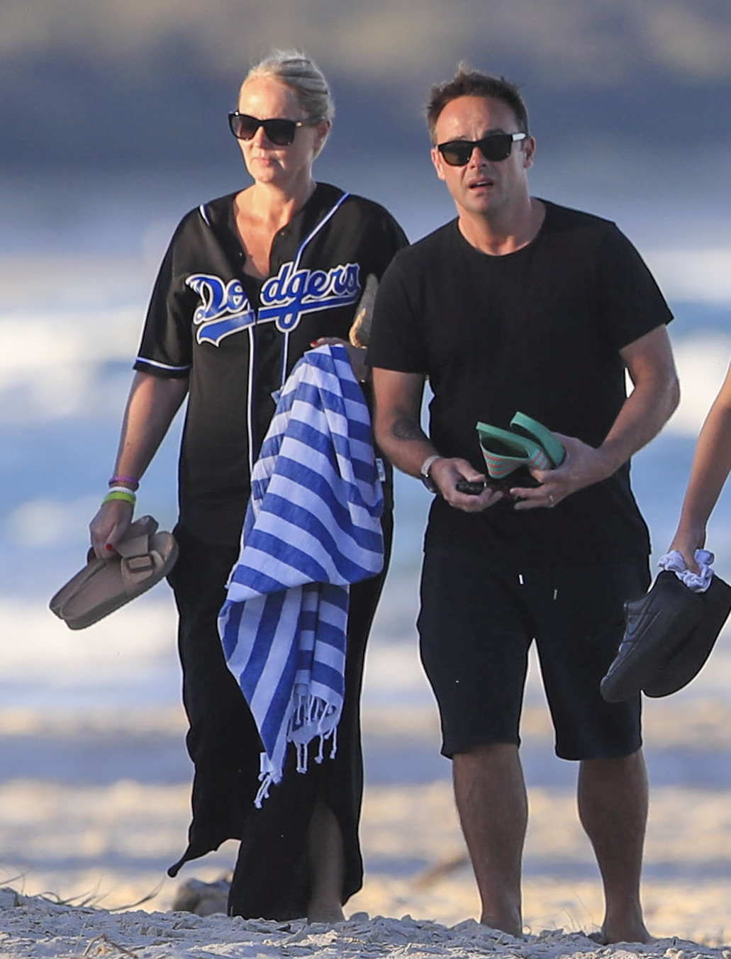 I’m A Celebrity’s Ant McPartlin looks loved up with wife Anne-Marie on beach day before show launch