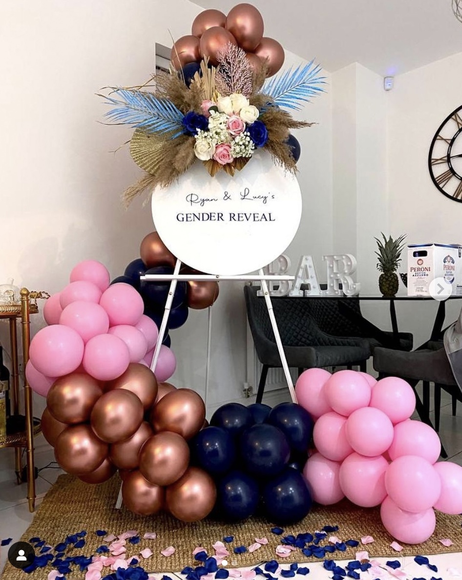 Inside Coronation Street’s Lucy Fallon’s gender reveal party with gorgeous balloon display