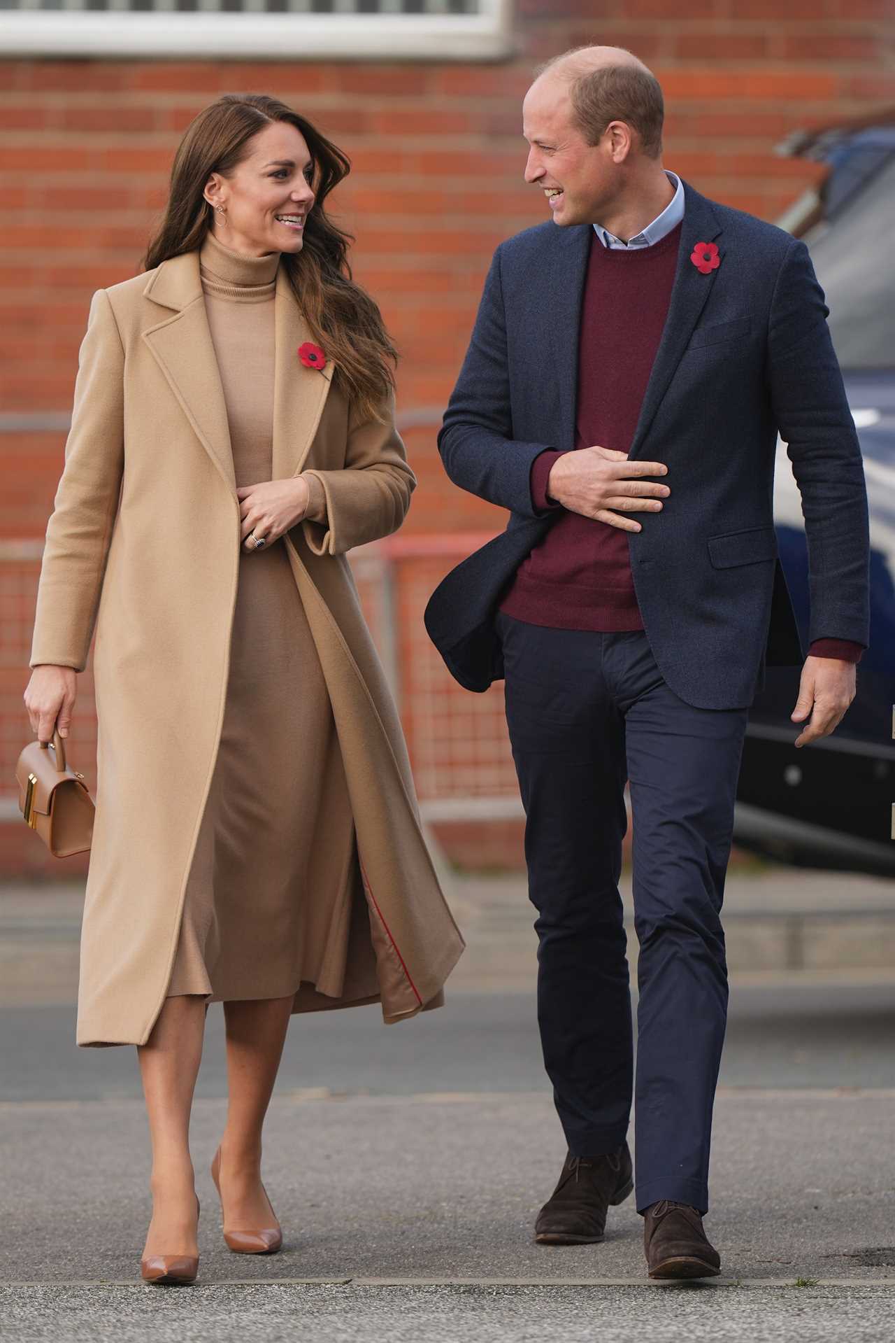 Princess Kate looks chic in head-to-toe camel as she visits community hub with Prince William