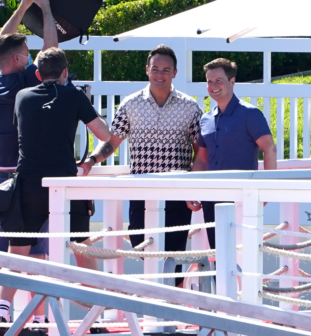 I’m A Celeb stars seen meeting for the first time as Ant and Dec record the first show of the series in Australia
