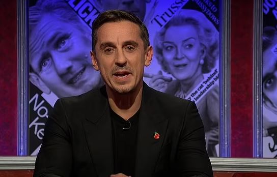 Gary Neville left ‘squirming’ on Have I Got News For You as Ian Hislop challenges him over Qatar trip