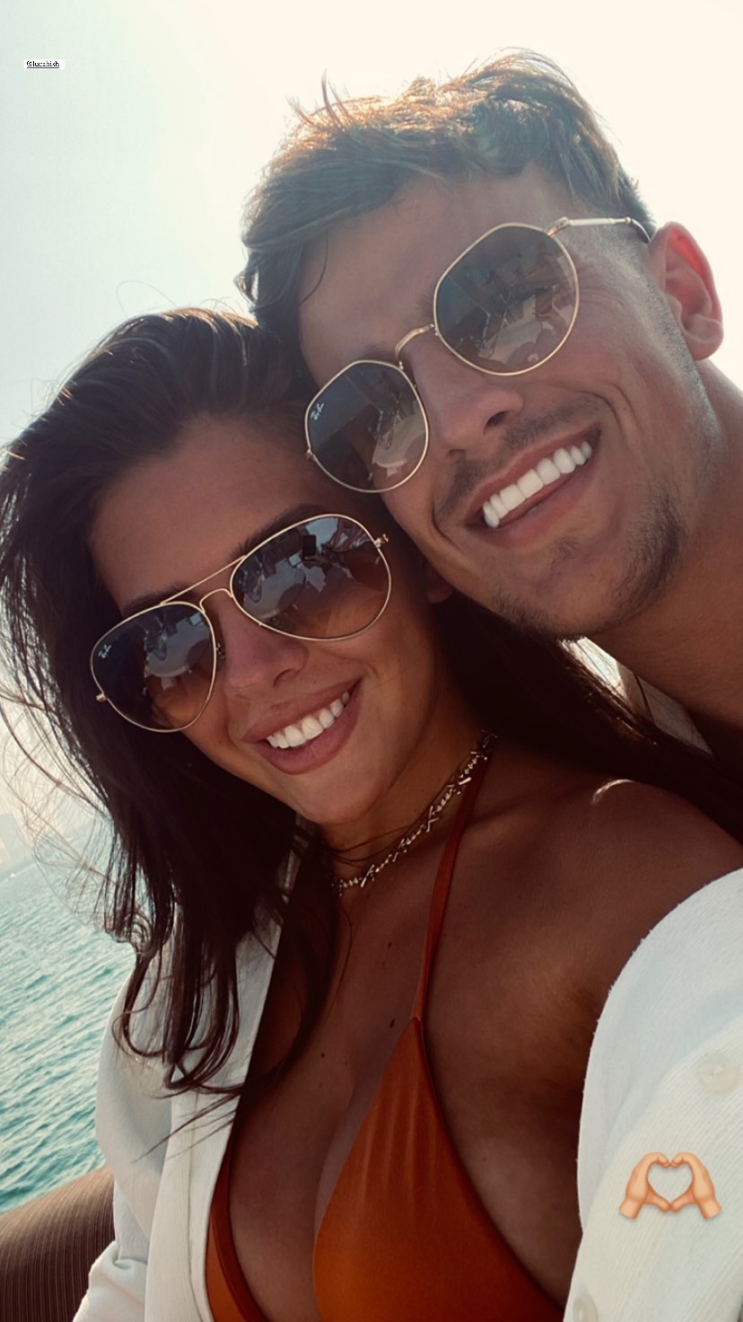 Luca Bish and Gemma Owen pose for loved-up snap as they enjoy ‘another first’ together