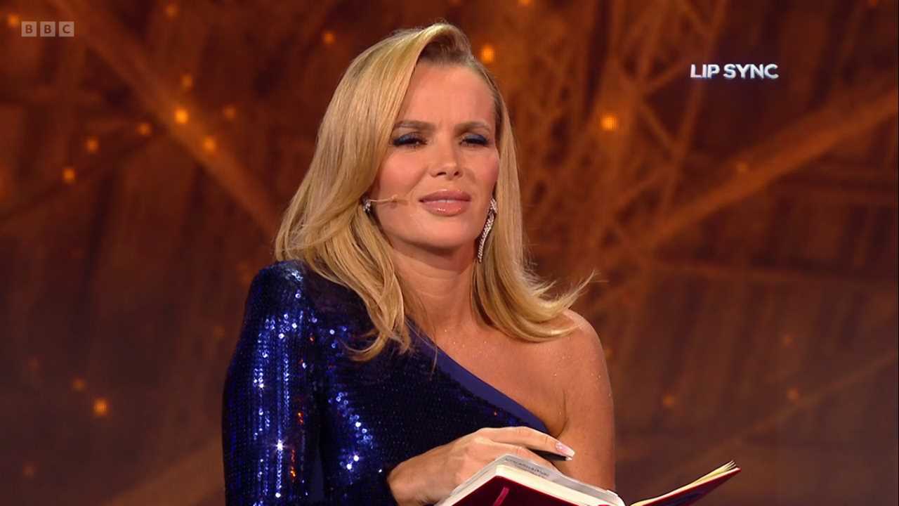 Amanda Holden shocks I Can See Your Voice viewers with X-rated joke as she stuns in thigh-high dress