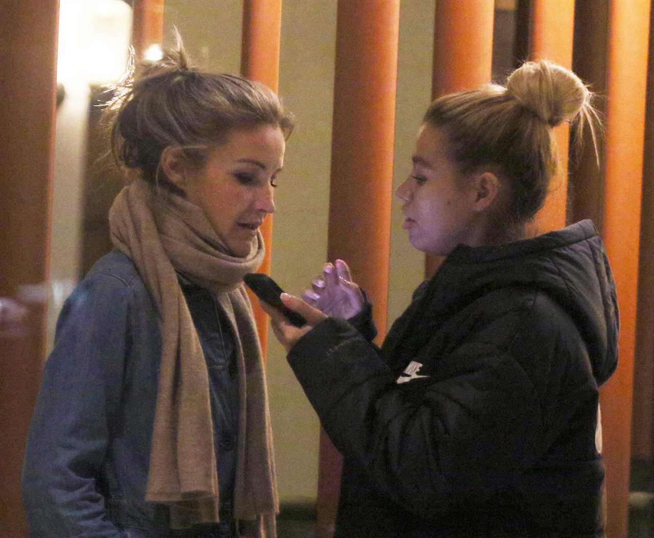 Strictly’s Helen Skelton and Molly Rainford pictured looking emotional as they have deep chat after filming results show