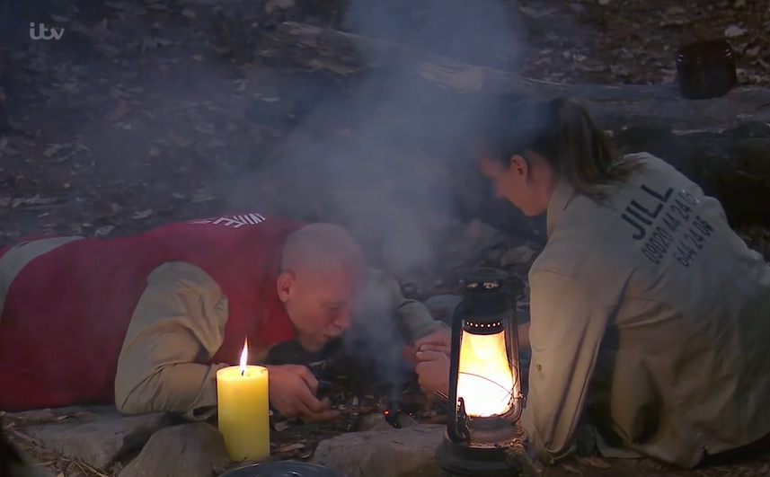 I’m A Celeb fans all saying the same thing as Mike Tindall struggles to light a fire in camp