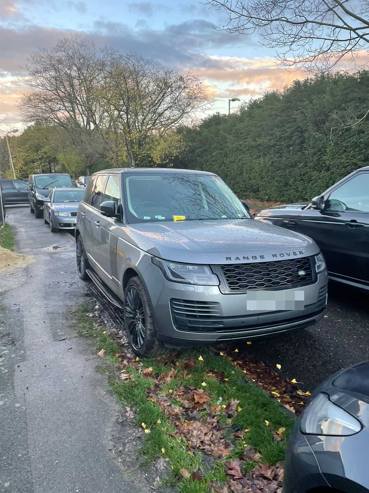 Billie Faiers gets a parking ticket outside her new mansion after failing to park on her drive