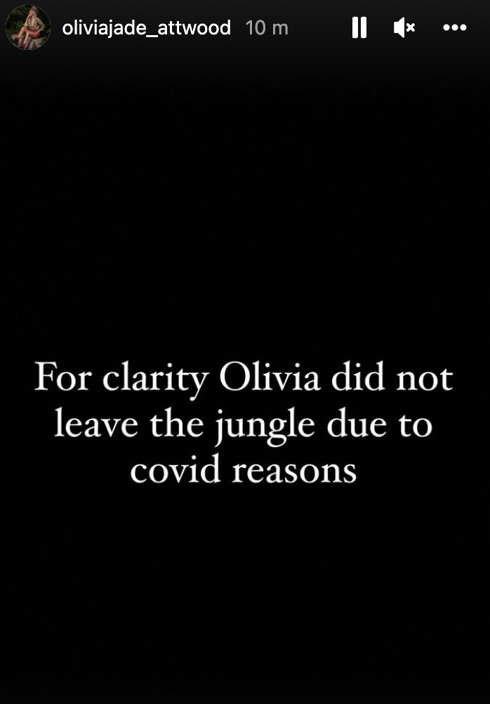 Olivia Attwood fuels mystery surrounding dramatic exit from I’m A Celebrity