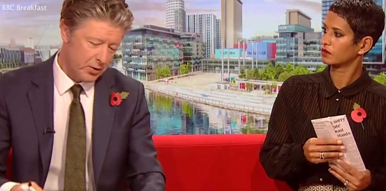 BBC Breakfast’s Naga Munchetty leaves co-star Charlie Stayt squirming with very personal question