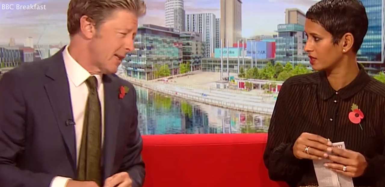 BBC Breakfast’s Naga Munchetty leaves co-star Charlie Stayt squirming with very personal question