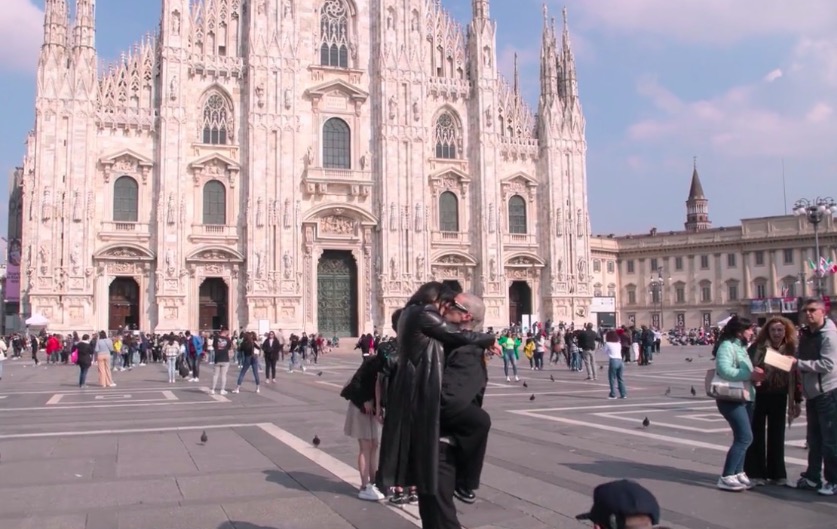 Kourtney Kardashian & Travis Barker stun disturbed tourists with over-the-top PDA as stars kiss & moan at holy cathedral