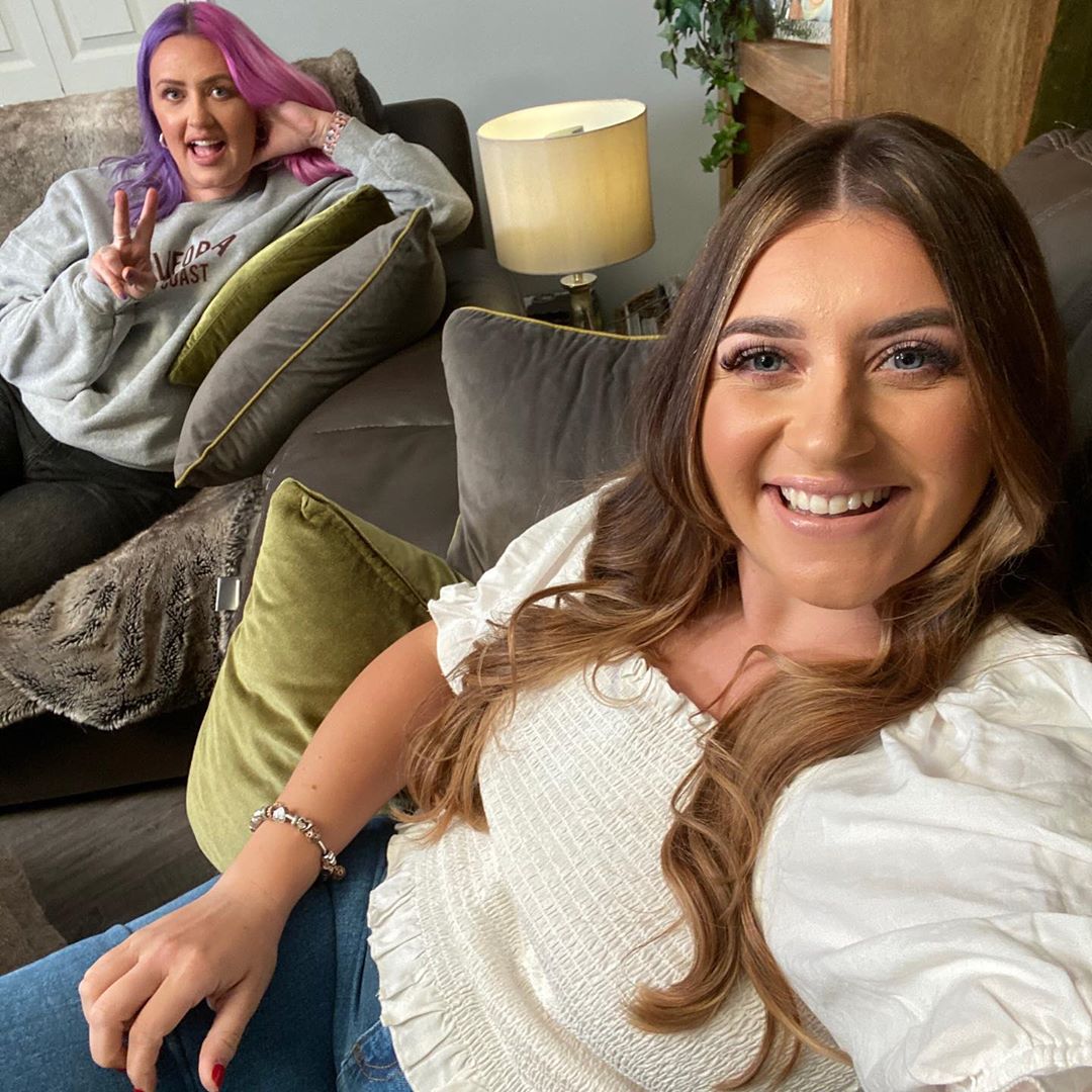Gogglebox sisters Izzi and Ellie look worlds away from the sofa as they reveal glam transformations for boozy Sunday