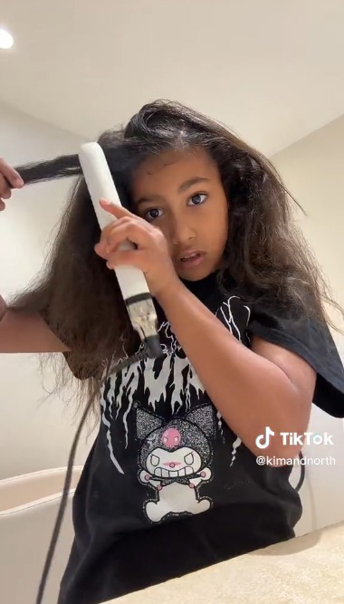 Kim Kardashian slammed for letting North, 9, ‘grow up too fast’ after the tween shows off morning routine in new TikTok