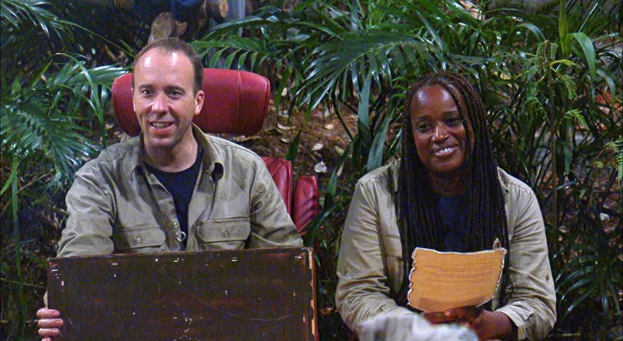 Jill Scott takes a savage swipe at Matt Hancock in the I’m A Celeb jungle as viewers rejoice