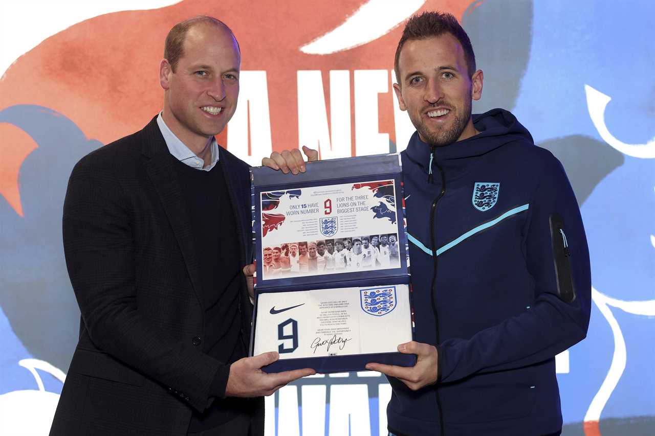 Inside the personalised packages given to England stars by Prince William ahead of World Cup 2022