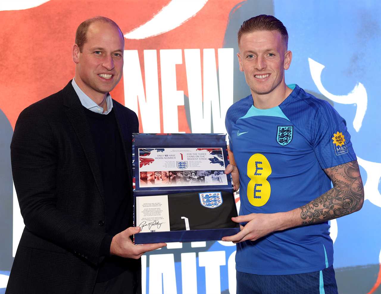 Inside the personalised packages given to England stars by Prince William ahead of World Cup 2022