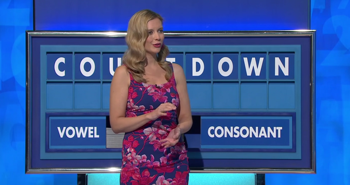 Rachel Riley looks stunning on Countdown in figure hugging floral dress